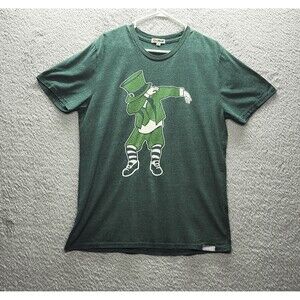 Tipsy Elves Men's XL Green Leprechaun Graphic T-Shirt St. Paddy's Day Shirt